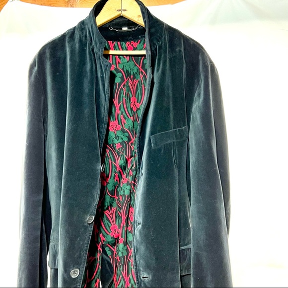 Burberry Velvet Smoking Jacket Black 46 52R Blazer - Picture 11 of 12